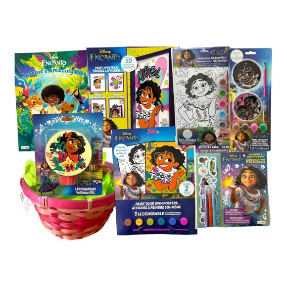Disney Encanto Easter Basket Mirabel Stickers Coloring Book Markers Play Set - Picture 1 of 9
